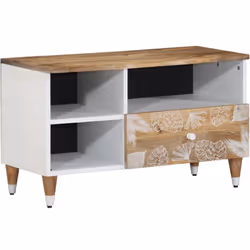 Ce meuble TV avec un grand espace de rangement est un complément pratique et attrayant pour votre salon ou votre chambre à co ...