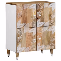 vidaXL Buffet 60x335x75 cm bois de manguier massif armoire placard buffet haut armoire latérale armoire de rangement 4018690