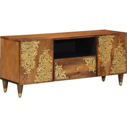 Vidaxl - Meuble tv 105x33x46 cm en bois de manguier massif