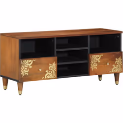 Ce meuble TV combine fonction et style, c'est un super ajout à ton salon ou ta salle média. Son design moderne et son rangeme ...