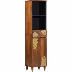 Ce cabinet de rangement en bois de manguier massif est un super choix si tu veux allier style et pratique dans ta salle de ba ...