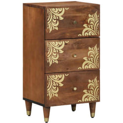 Buffet Marron 40 X 33.5 X 75 Cm Bois De Manguier Massif Vidaxl
