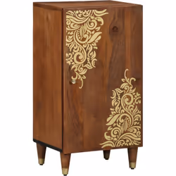 Ce buffet est une pièce magnifique en bois massif, avec une belle teinte brun doré et des accents dorés. Son design tradition ...