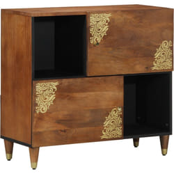Vidaxl - Cabinets et étagères de rangement média Miel brun Bois massif