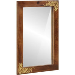 Miroir de Salle de Bains avec miroir Marron 50 x 70 x 3 cm Vidaxl