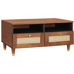 Vidaxl - Tables Basses With Drawer Marron 80 X 54 X 40 Cm