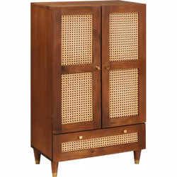 Ce buffet unique offre plein d'espace pour le rangement, idéal pour les salles à manger ou les salons. Fait en bois de mangui ...