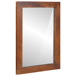 vidaXL Miroir avec miroir marron et argenté 50 x 70 cm