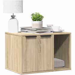 Offrez à votre chat un espace privé confortable avec le meuble de bac à litière pour chat tout en gardant le style de votre m ...