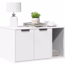 Offrez à votre chat un espace privé confortable avec le meuble de bac à litière pour chat tout en gardant le style de votre m ...