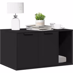 Offrez à votre chat un espace privé confortable avec le meuble de bac à litière pour chat tout en gardant le style de votre m ...