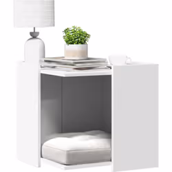 Offrez à votre chat un espace privé confortable avec le meuble de bac à litière pour chat tout en gardant le style de votre m ...