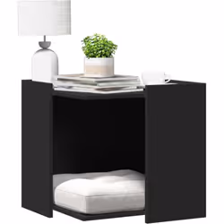 Offrez à votre chat un espace privé confortable avec le meuble de bac à litière pour chat tout en gardant le style de votre m ...