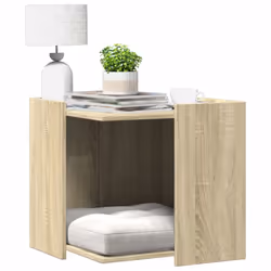 Offrez à votre chat un espace privé confortable avec le meuble de bac à litière pour chat tout en gardant le style de votre m ...