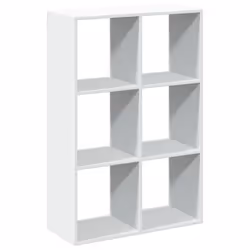 VidaXL 858021, Blanc, 8 étagères, Bois, Bois, 100 kg, 10 kg