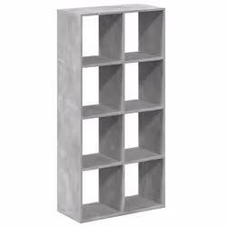 VidaXL 858024, Gris, 8 étagères, Bois, Bois, 100 kg, 10 kg