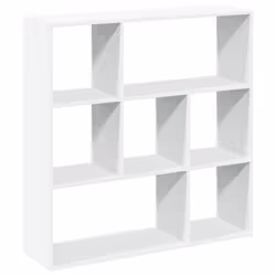 VidaXL 858048, Blanc, 7 étagères, Bois, Bois, 70 kg, 10 kg