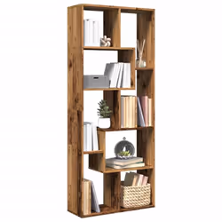 L'étagère séparatrice de pièce contemporaine allie un design de forme géométrique avec du rangement, ce qui est parfait pour  ...