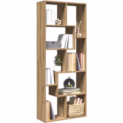 L'étagère séparatrice de pièce contemporaine allie un design de forme géométrique avec du rangement, ce qui est parfait pour ...