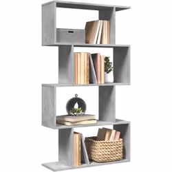 L'étagère séparatrice de pièce allie un design de forme géométrique avec rangement, ce qui est parfait pour organiser votre e ...