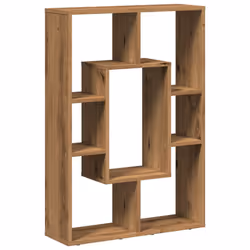 VidaXL 858146, Chêne, 7 étagères, Bois, Bois, 60 kg, 630 mm