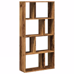 VidaXL 858154, Bois naturel, 8 étagères, Bois, Bois, 80 kg, 600 mm