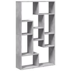 VidaXL 858159, Gris, 9 étagères, Bois, Bois, 100 kg, 720 mm