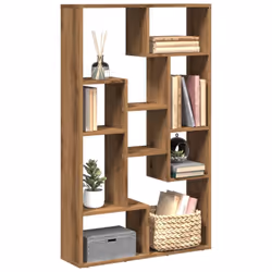 La bibliothèque contemporaine allie un design de forme géométrique avec du rangement, ce qui est parfait pour organiser votre ...