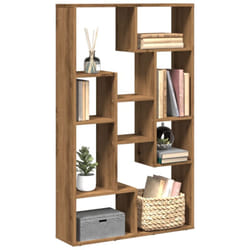Bibliothèque chêne artisanal 72x20x120 cm bois d'ingénierie Vidaxl