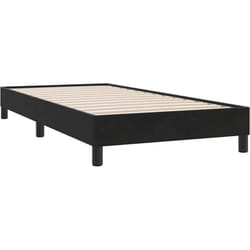 Cadre de lit sans matelas noir 80x210 cm velours vidaXL