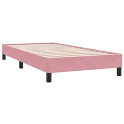 Cadre de lit sans matelas rose 100x210 cm velours vidaXL
