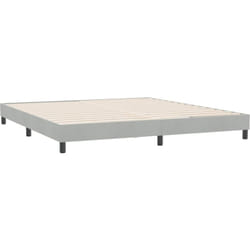 Cadre De Lit Sans Matelas Gris Clair 180x210 Cm Velours Vidaxl