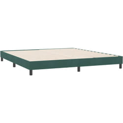 Cadre De Lit Sans Matelas Vert Foncé 180x210 Cm Velours Vidaxl