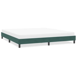 Cadre De Lit Sans Matelas Vert Foncé 200x210 Cm Velours Vidaxl