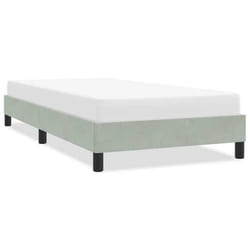 Cadre De Lit Sans Matelas Gris Clair 80x220 Cm Velours Vidaxl