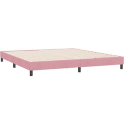 Vidaxl - Cadre de lit sans matelas rose 180x220 cm velours
