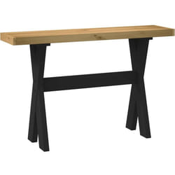 Vidaxl - Table console noain pieds en forme de x 120x30x75 cm massif pin