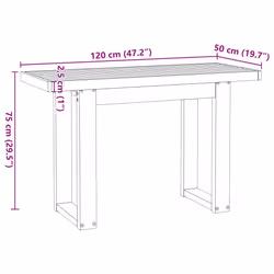 VidaXL 4100041 bureau - Vue supplémentaire 8