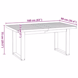 VidaXL 4100044 table de cuisine et de salle à manger - Vue supplémentaire 7