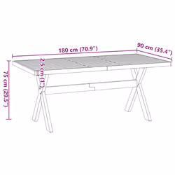 VidaXL 4100046 table de cuisine et de salle à manger - Vue supplémentaire 8