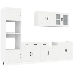 Ensemble d'armoires cuisine 7pcs Kalmar blanc bois d'ingénierie vidaXL