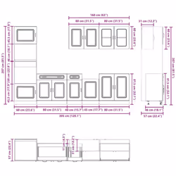 VidaXL 3314732 Armoire de rangement de salle à manger et de cuisine - Vue supplémentaire 8