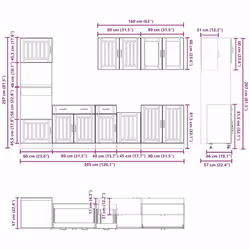 VidaXL 3314742 Armoire de rangement de salle à manger et de cuisine - Vue supplémentaire 8