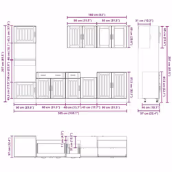 VidaXL 3314743 Armoire de rangement de salle à manger et de cuisine - Vue supplémentaire 8