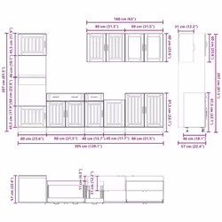 VidaXL 3314749 Armoire de rangement de salle à manger et de cuisine - Vue supplémentaire 8