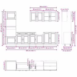 VidaXL 3314751 Armoire de rangement de salle à manger et de cuisine - Vue supplémentaire 8