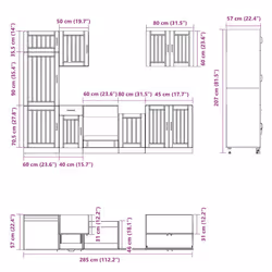 VidaXL 3314779 Armoire de rangement de salle à manger et de cuisine - Vue supplémentaire 8