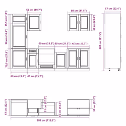 VidaXL 3314781 Armoire de rangement de salle à manger et de cuisine - Vue supplémentaire 8