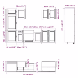VidaXL 3314782 Armoire de rangement de salle à manger et de cuisine - Vue supplémentaire 8