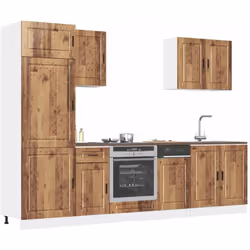 Cet ensemble de meubles de cuisine de 7 pièces, au design élégant, optimise votre espace de cuisine et offre un espace de ran ...